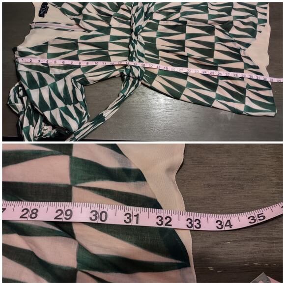 PATBO Geo Print Cotton Mini Dress Size 2 - Picture 9 of 16